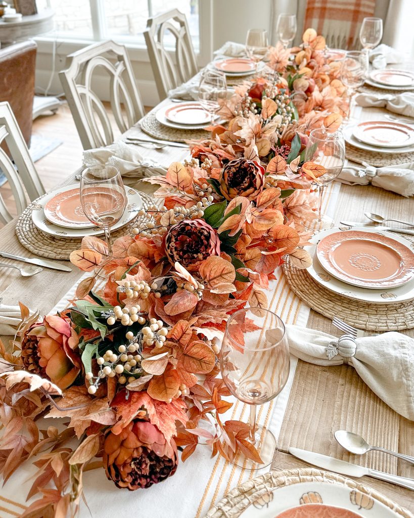 Fall harvest tablescape