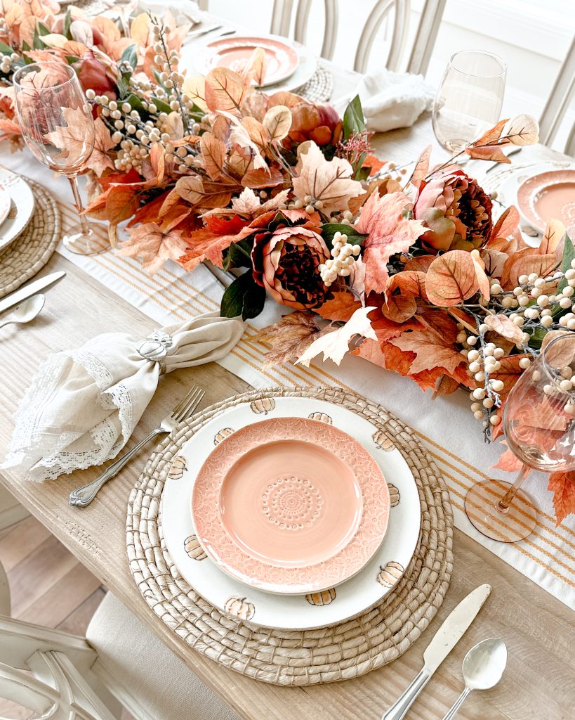 autumn tablescape