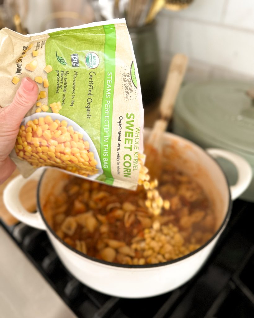 add frozen corn