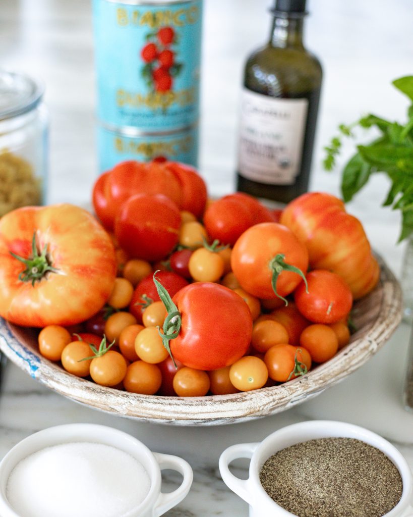 fresh garden tomatoes