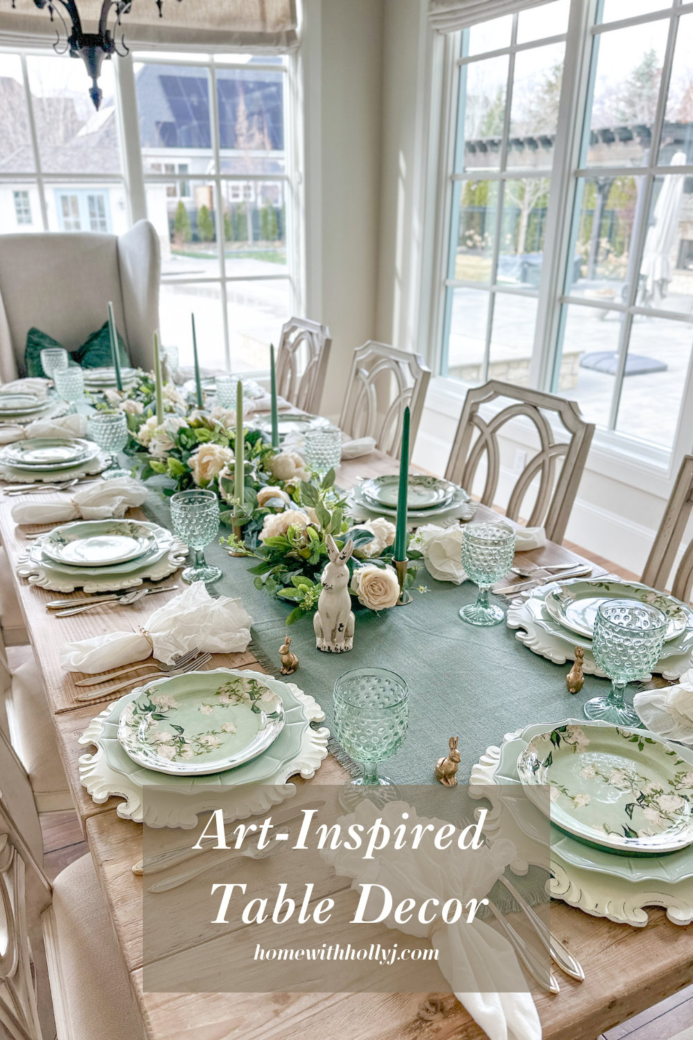 Van Gogh White Roses Tablescape: Art-Inspired Table Decor