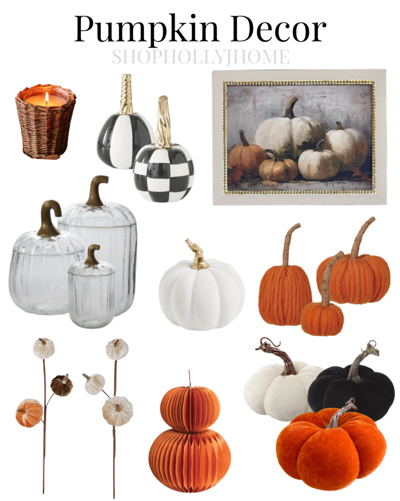 pumpkin decor for fall