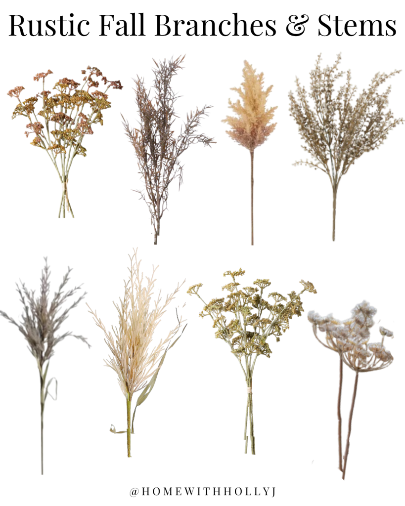 fall greenery and stems