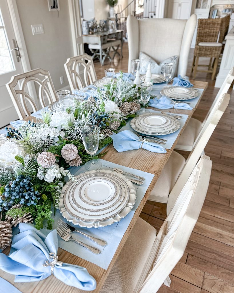 winter table setting