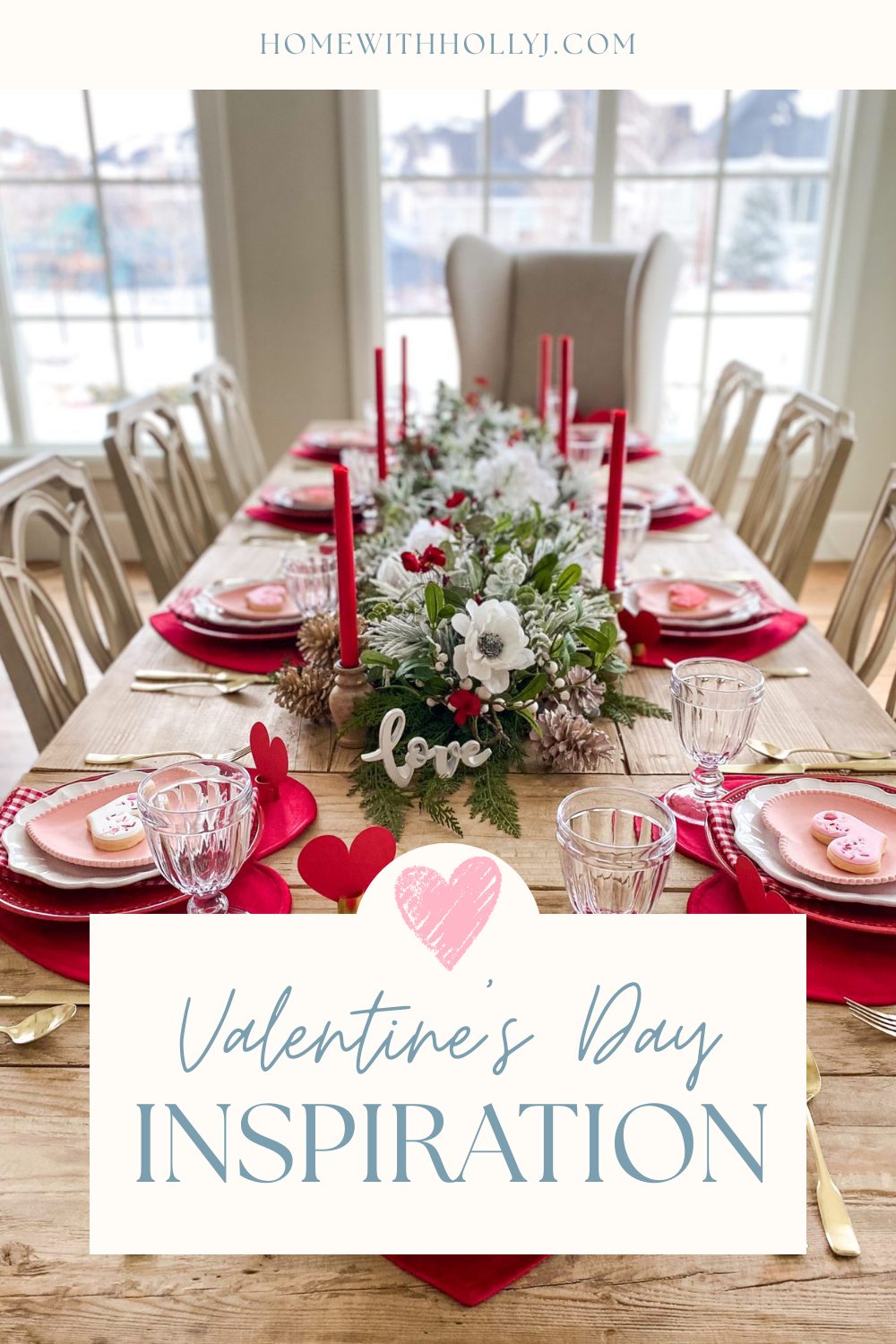 Sharing red, white, and pink Valentines Day tablescape ideas to make the month of love extra special. Get inspired here.