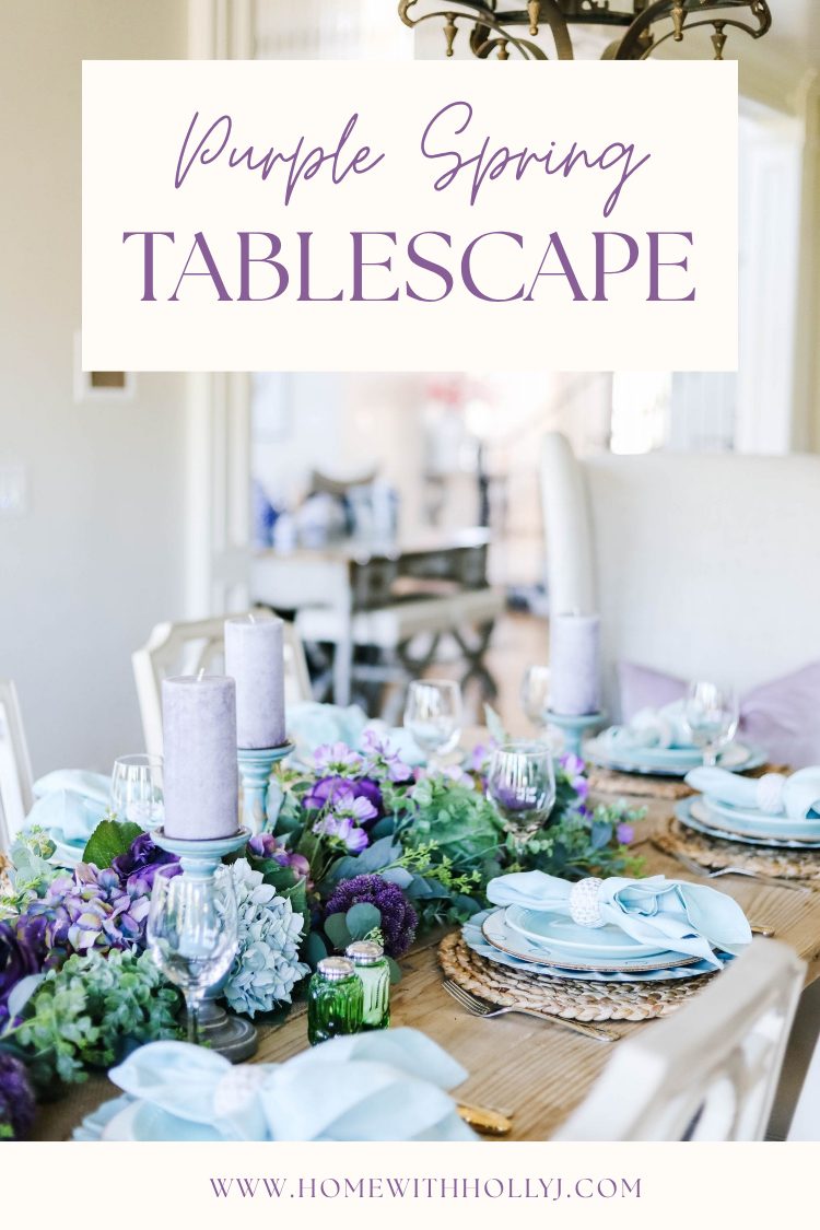 A pastel mix of teal and lavender that will bring you right into Easter and Spring. Sharing a spring tablescape you don't want to miss.